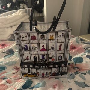 Bloomingdale's Fashion Illustration Tote - Black and Multicolor